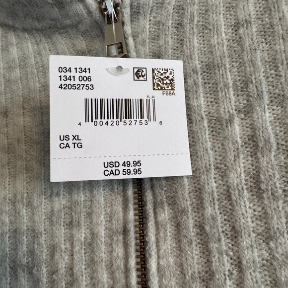 Gray Ribbed Sweater - Picture 2 of 2